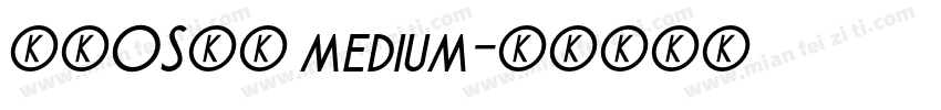 鸿蒙OS字体 medium字体转换